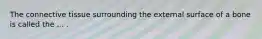 The connective tissue surrounding the external surface of a bone is called the ... .