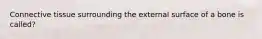Connective tissue surrounding the external surface of a bone is called?