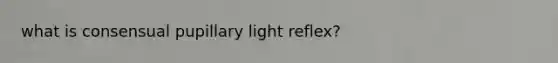 what is consensual pupillary light reflex?