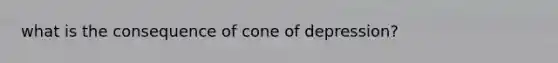 what is the consequence of cone of depression?