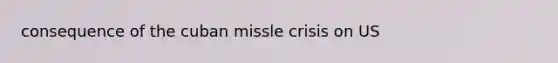 consequence of the cuban missle crisis on US