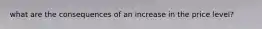 what are the consequences of an increase in the price level?