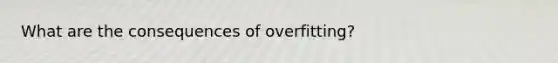 What are the consequences of overfitting?