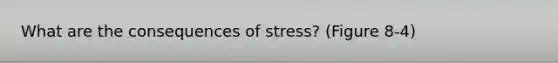 What are the consequences of stress? (Figure 8-4)