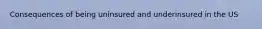 Consequences of being uninsured and underinsured in the US