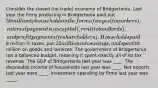 Consider the closed (no trade) economy of Bridgertonia. Last year the firms producing in Bridgertonia paid out 50 million to households in the form of wages (to workers), interest payments (on capital), rent (to landlords), and profit payments (to shareholders). Households paid8 million in taxes, put 12 million into savings, and spent30 million on goods and services. The government of Bridgertonia ran a balanced budget, meaning it spent exactly all of its tax revenue. The GDP of Bridgertonia last year was ____. The disposable income of households last year was ____. Net exports last year were ____. Investment spending by firms last year was _____.