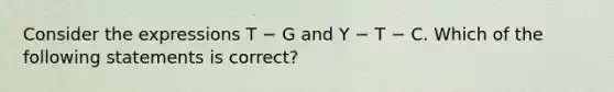 Consider the expressions T − G and Y − T − C. Which of the following statements is correct?