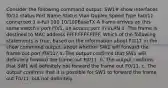 Consider the following command output: SW1# show interfaces f0/11 status Port Name Status Vlan Duplex Speed Type Fa0/11 connected 3 a-full 100 10/100BaseTX A frame arrives on this same switch's port F0/1, an access port in VLAN 3. The frame is destined to MAC address FFFF.FFFF.FFFF. Which of the following statements is true, based on the information about F0/11 in the show command output, about whether SW1 will forward the frame out port F0/11? a. The output confirms that SW1 will definitely forward the frame out F0/11. b. The output confirms that SW1 will definitely not forward the frame out F0/11. c. The output confirms that it is possible for SW1 to forward the frame out F0/11, but not definitely.