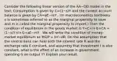 Consider the following linear version of the AA−DD model in the​ text: Consumption is given by C=(1−s)Y and the current account balance is given by CA=aE−mY . ​(In macroeconomics textbooks s is sometimes referred to as the marginal propensity to save and m is called the marginal propensity to​ import.) Then the condition of equilibrium in the goods market is Y=C+I+G+CA ​= (1−s)Y+I+G+aE−mY . We will write the condition of​ money-market equilibrium as MS​/P​ = bY−dR. On the assumption that the central bank can hold both the interest rate R and the exchange rate E​ constant, and assuming that investment I is also​ constant, what is the effect of an increase in government spending G on output Y​? Explain your result.