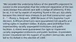 "We consider the underlying fallacy of the plaintiff's argument to consist in the assumption that the enforced separation of the two races stamps the colored race with a badge of inferiority. If this be so, it is not by reason of anything found in the act, but solely because the colored race chooses to put that construction upon it..." --Plessy v. Ferguson, 1896 Because of this Supreme Court decision, A-African-Americans were guaranteed full equality and voting rights in southern states. B-states were prohibited from implementing racially segregated institutions and public facilities. C-states were guaranteed the right to implement racially segregated institutions and public facilities. D-president Grover Cleveland lost the support of southern Democrats, which led to his defeat in the election of 1900.