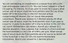 You are considering an investment in a mutual fund with a 5% load and expense ratio of 0.1%. You can invest instead in a bank CD paying 2% interest. A.) If you plan to invest for 2 years, what annual rate of return must the fund portfolio earn for you to be better off in the fund than in the CD? Assume annual compounding of returns. (Do not round intermediate calculations. Round your answer to 2 decimal places) B) What annual rate of return must the fund portfolio earn if you plan to invest for 9 years to be better off in the fund than in the CD? (Do not round intermediate calculations. Round your answer to 2 decimal places) C.) Now suppose that instead of a front-end load the fund assesses a 12b-1 fee of 0.80% per year. What annual rate of return must the fund portfolio earn for you to be better off in the fund than in the CD? (Do not round intermediate calculations. Round your answer to 2 decimal places)