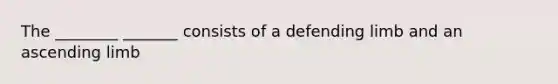 The ________ _______ consists of a defending limb and an ascending limb