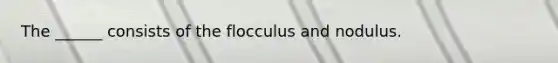 The ______ consists of the flocculus and nodulus.