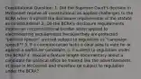 Constitutional Question: 1. Did the Supreme Court's decision in McConnell resolve all constitutional as-applied challenges to the BCRA when it upheld the disclosure requirements of the statute as constitutional? 2. Do the BCRA's disclosure requirements impose an unconstitutional burden when applied to electioneering requirements because they are protected "political speech" and not subject to regulation as "campaign speech"? 3. If a communication lacks a clear plea to vote for or against a particular candidate, is it subject to regulation under the BCRA? 4. Should a feature length documentary about a candidate for political office be treated like the advertisements at issue in McConnell and therefore be subject to regulation under the BCRA?