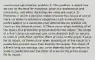 constrained optimization problem 1) This problem is about how we can do the best for ourselves, given our preferences and constraints, and when the things we value are scarce. 2) Problems in which a decision-maker chooses the values of one or more variables to achieve an objective (such as maximizing profit) subject to a constraint that determines the feasible set (such as the demand curve). 3) These occur when doubling all of the inputs to a production process doubles the output. The shape of a firm's long-run average cost curve depends both on returns to scale in production and the effect of scale on the prices it pays for its inputs. 4) These occur when doubling all of the inputs to a production process more than doubles the output. The shape of a firm's long-run average cost curve depends both on returns to scale in production and the effect of scale on the prices it pays for its inputs.