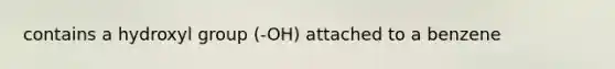 contains a hydroxyl group (-OH) attached to a benzene