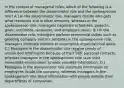 In the context of managerial roles, which of the following is a difference between the disseminator role and the spokesperson role? A.) In the disseminator role, managers decide who gets what resources and in what amounts, whereas in the spokesperson role, managers negotiate schedules, projects, goals, outcomes, resources, and employee raises. B.) In the disseminator role, managers perform ceremonial duties such as greeting company visitors, whereas in the spokesperson role, managers motivate workers to accomplish organizational goals. C.) Managers in the disseminator role receive plenty of unsolicited information because of their vast personal contacts, whereas managers in the spokesperson role scan their immediate environment to seek valuable information. D.) Managers in the disseminator role distribute information to employees inside the company, whereas managers in the spokesperson role share information with people outside their departments or companies.