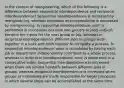 In the context of reengineering, which of the following is a difference between sequential interdependence and reciprocal interdependence? Sequential interdependence is increased by reengineering, whereas reciprocal interdependence is decreased by reengineering. In sequential interdependence, work is performed in succession because one group's or job's outputs become the inputs for the next group or job, whereas in reciprocal interdependence, different jobs or groups work together in a back-and-forth manner to complete a process. In sequential interdependence, work is completed by having each job or department independently contribute to a whole process, whereas in reciprocal interdependence, work is performed in a consecutive order. Sequential interdependence is increased when there are limited handoffs between different jobs or groups, whereas reciprocal interdependence is increased when groups or individuals are made responsible for larger processes in which several steps can be accomplished at the same time.