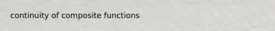 continuity of composite functions