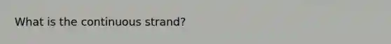 What is the continuous strand?