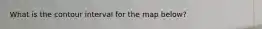 What is the contour interval for the map below?