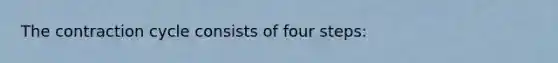 The contraction cycle consists of four steps: