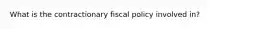 What is the contractionary fiscal policy involved in?