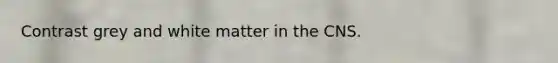 Contrast grey and white matter in the CNS.