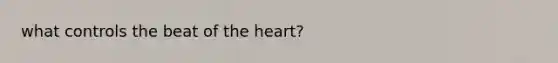 what controls the beat of <a href='https://www.questionai.com/knowledge/kya8ocqc6o-the-heart' class='anchor-knowledge'>the heart</a>?