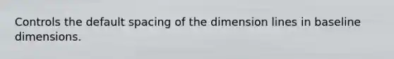 Controls the default spacing of the dimension lines in baseline dimensions.