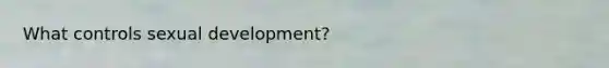 What controls sexual development?