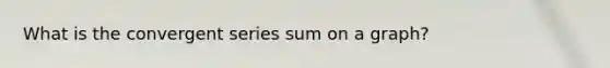 What is the convergent series sum on a graph?
