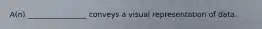 A(n) ________________ conveys a visual representation of data.