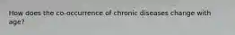 How does the co-occurrence of chronic diseases change with age?