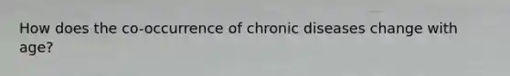 How does the co-occurrence of chronic diseases change with age?