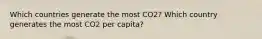 Which countries generate the most CO2? Which country generates the most CO2 per capita?