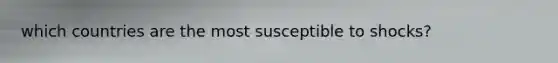 which countries are the most susceptible to shocks?