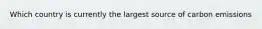 Which country is currently the largest source of carbon emissions