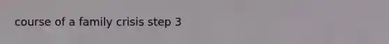 course of a family crisis step 3