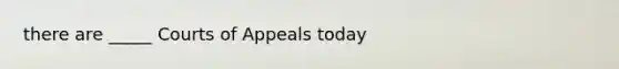 there are _____ Courts of Appeals today