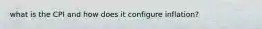 what is the CPI and how does it configure inflation?