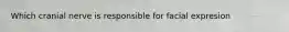 Which cranial nerve is responsible for facial expresion