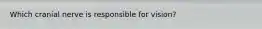 Which cranial nerve is responsible for vision?