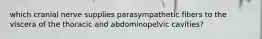 which cranial nerve supplies parasympathetic fibers to the viscera of the thoracic and abdominopelvic cavities?