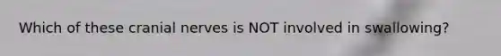 Which of these <a href='https://www.questionai.com/knowledge/kE0S4sPl98-cranial-nerves' class='anchor-knowledge'>cranial nerves</a> is NOT involved in swallowing?