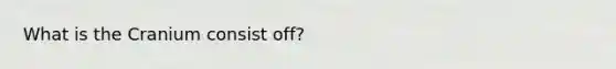 What is the Cranium consist off?