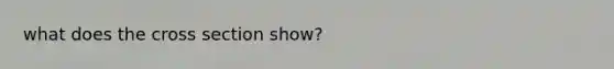 what does the cross section show?