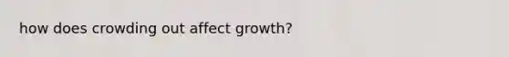 how does crowding out affect growth?