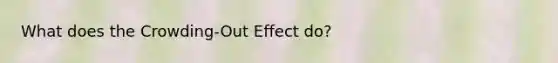 What does the Crowding-Out Effect do?