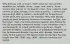 Why did Cuba wait so long to rebel?-Cuba was considered a wealthier and valuable colony....sugar cane, mining. Some lessons were learned by the Spanish crown, they started to make reforms to appease cuba, it has some autonomy, creoles could become high ranking leaders, careful with the distribution of wealth What were causes of the rebellion? They were already practicing some autonomy, American investments in Cuba, Jose Marti-Main rebel, USS maine explosion-Spanish were blamed for the USS exploding, in Havanna Harbor, there to monitor cuba. It was believed to be mined. Justification to go to war, fought alonside the rebels. Cuba became a US protectorite US would do this for business interests, they also didn't believe Cuba was ready for full autonomy The Spanish-American (Cuban) War was fought from Feb. 1898 - Aug. 1898... when an armistice was signed.